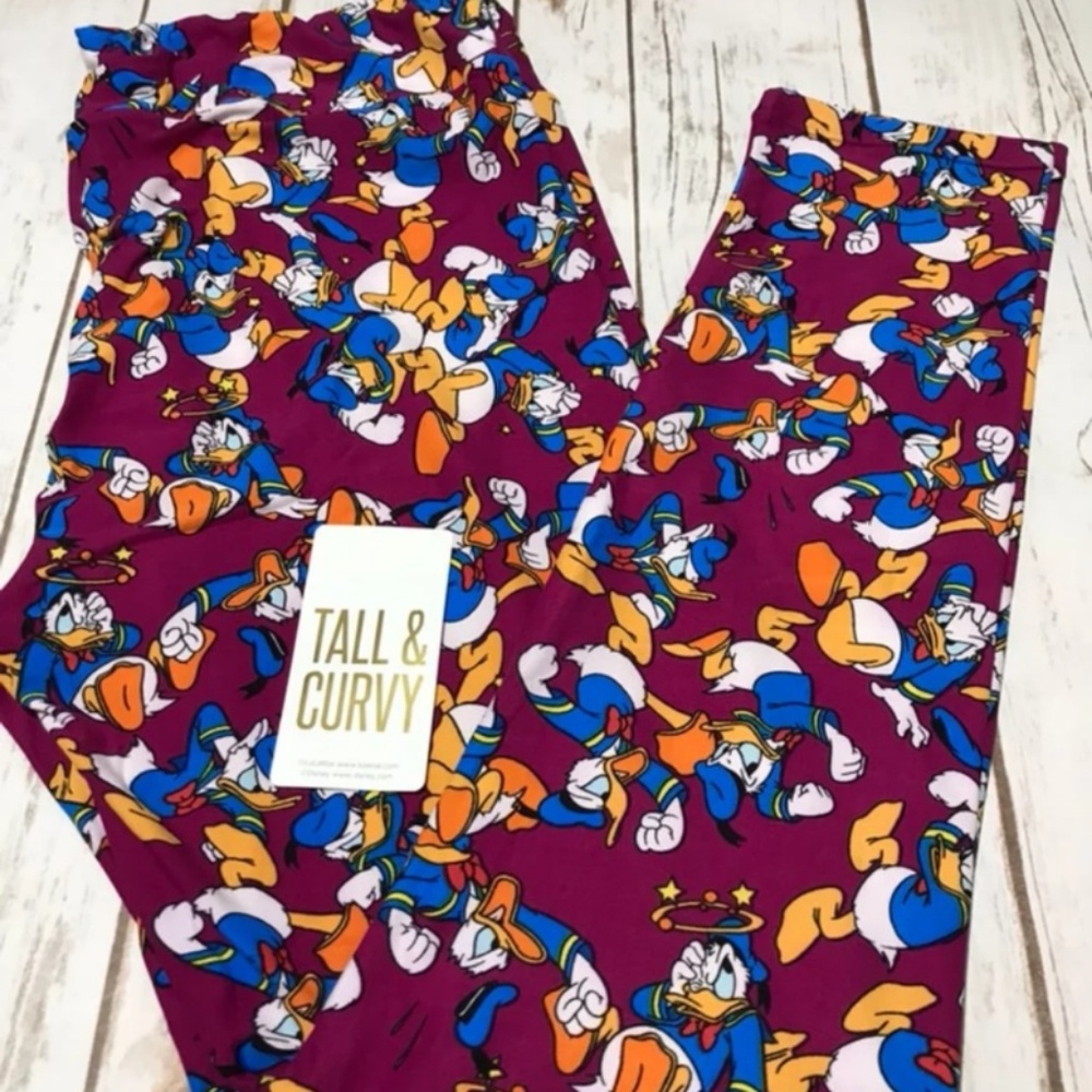 Lularoe donald duck TC leggings